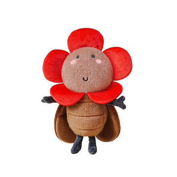 Pre-sale BAZUUYU Ghost Series plush toy, Cute And Funny Red Flower Cockroach Plush Toy, Suitable For Gifting, Collecting, And Daily Use