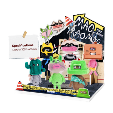 Local Warehouse-BAZUUYU MaoMaoMao Thief Series Plush Blind Box, Collectible Toys Home Decorations,Cute Bag Charm Pendant for Purse & Backpack, Holiday Birthday Gifts for Girls and Boys