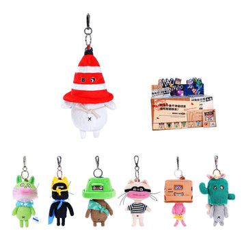Local Warehouse-BAZUUYU MaoMaoMao Thief Series Plush Blind Box, Collectible Toys Home Decorations,Cute Bag Charm Pendant for Purse & Backpack, Holiday Birthday Gifts for Girls and Boys