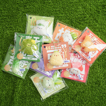 Bazuuyu Vegetable Family Series Plush-Filled Toy Refrigerator magnets, designed for refrigerators with a magnetic feature and an adorable, charming shape.