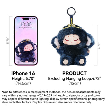 Local Warehouse-BAZUUYU Sugar Lab Collectible Plush Doll Blind Box 4.72 in, Random Design Action Figures Collectible Toys Home Decorations,Cute Bag Charm Pendant for Purse & Backpack