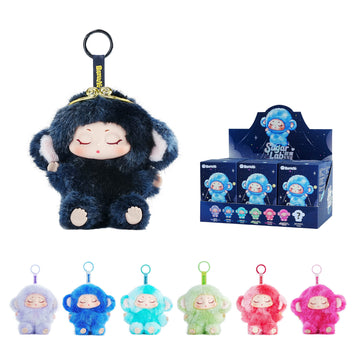 Local Warehouse-BAZUUYU Sugar Lab Collectible Plush Doll Blind Box 4.72 in, Random Design Action Figures Collectible Toys Home Decorations,Cute Bag Charm Pendant for Purse & Backpack