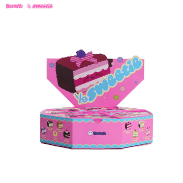 Wholesale-Bazuuyu ⅛Sweetie-Cake Plush Blind Box  Collectible Toys Home Decorations,Cute Bag Charm Pendant for Purse & Backpack, Holiday Birthday Gifts for Girls and Boys