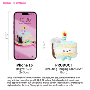 Wholesale-Bazuuyu ⅛Sweetie-Cake Plush Blind Box  Collectible Toys Home Decorations,Cute Bag Charm Pendant for Purse & Backpack, Holiday Birthday Gifts for Girls and Boys