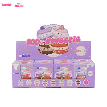 Wholesale-Bazuuyu 100% Sweetie Macaron Plush Blind Box,Collectible Toys Home Decorations,Cute Bag Charm Pendant  for Purse & Backpack, Holiday Birthday Gifts for Girls and Boys