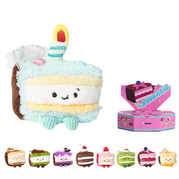 Wholesale-Bazuuyu ⅛Sweetie-Cake Plush Blind Box  Collectible Toys Home Decorations,Cute Bag Charm Pendant for Purse & Backpack, Holiday Birthday Gifts for Girls and Boys