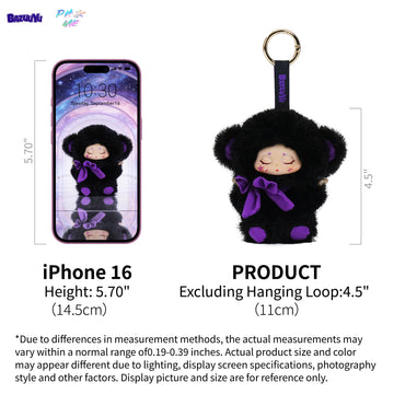 Local Warehouse-BAZUUYU PINK ME Collectible Plush Doll Blind Box 4.5 in, Random Design Action Figures Collectible Toys Home Decorations,Cute Bag Charm Pendant for Purse & Backpack
