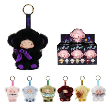 Local Warehouse-BAZUUYU PINK ME Collectible Plush Doll Blind Box 4.5 in, Random Design Action Figures Collectible Toys Home Decorations,Cute Bag Charm Pendant for Purse & Backpack