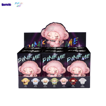 Local Warehouse-BAZUUYU PINK ME Collectible Plush Doll Blind Box 4.5 in, Random Design Action Figures Collectible Toys Home Decorations,Cute Bag Charm Pendant for Purse & Backpack
