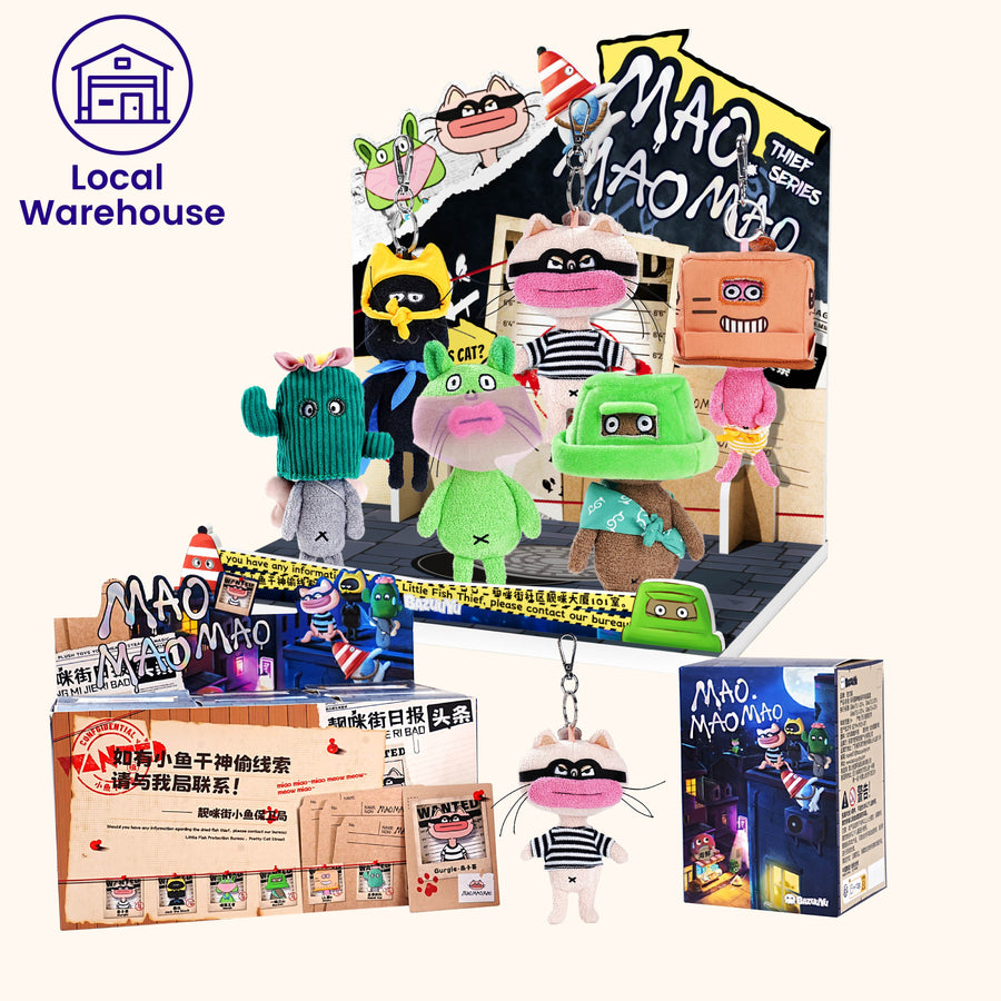 Wholesale MaoMaoMao Thief Series 5.32 Inch Blind Box In 6pcs Counter Display