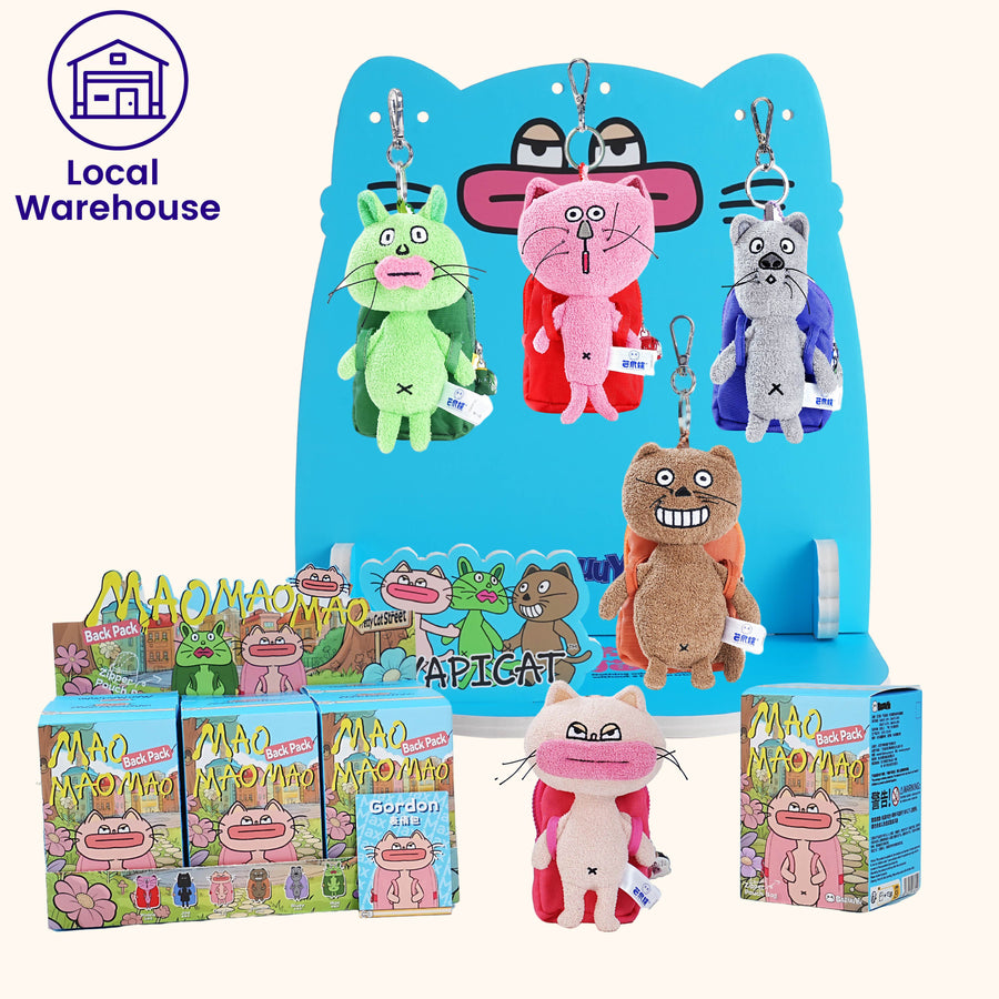 Wholesale MaoMaoMao Backpack Series 5.9 Inch Blind Box In 6pcs Counter Display