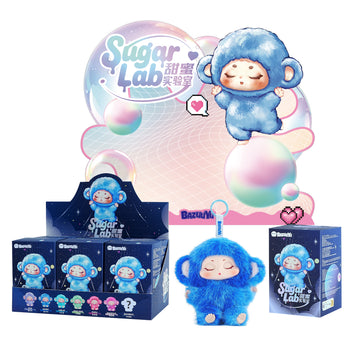 Local Warehouse-BAZUUYU Sugar Lab Collectible Plush Doll Blind Box 4.72 in, Random Design Action Figures Collectible Toys Home Decorations,Cute Bag Charm Pendant for Purse & Backpack